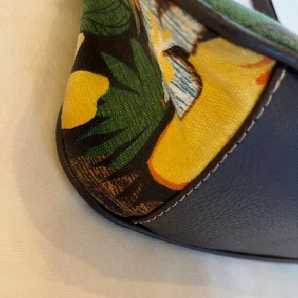 CARIBBEAN JOE | Floral Bag Adjustable Shoulder Strap Tropical Hawaiian - Picture 6 of 15